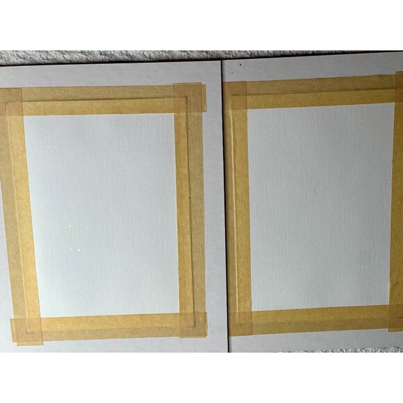 Margaret B. Signed Vintage Country Decor Matted Two Prints High Chair Blanket - Picture 9 of 9